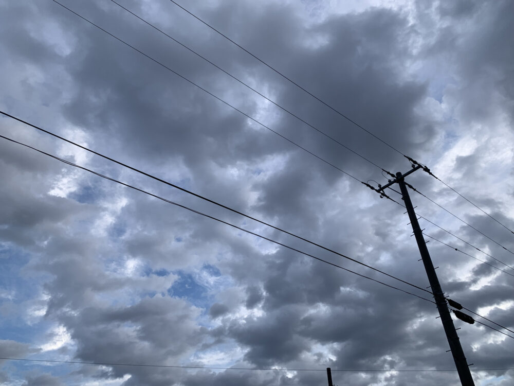 2024年11月11日の新潟の空、曇り空