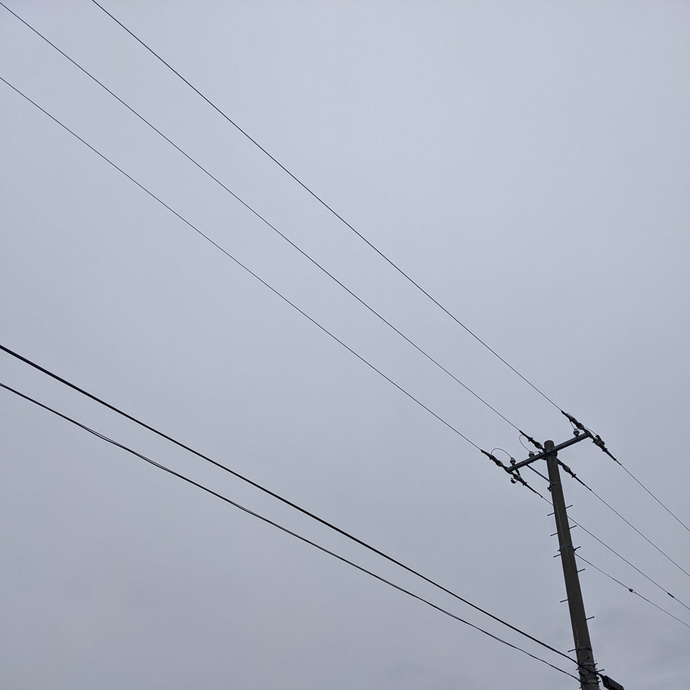 2025年4月13日の新潟の空、曇っている